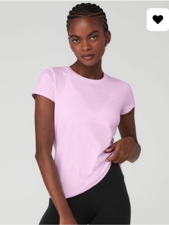 ALO Yoga Tops - Alo Yoga Alosoft Finese Sugar Plum Pink Top L